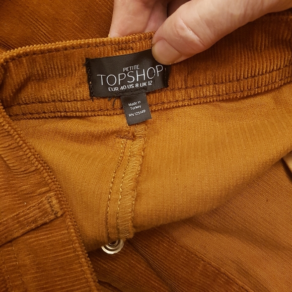 *Host Pick* Warm Brown Suede skirt, topshop, nwot, size 8, petite - Picture 3 of 4